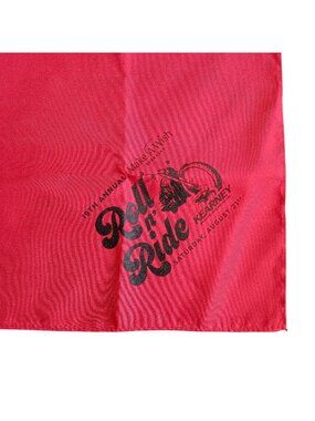 NOS 19th Annual Make-A-Wish Roll n Ride Red Bandana Hanky Nebraska Biker